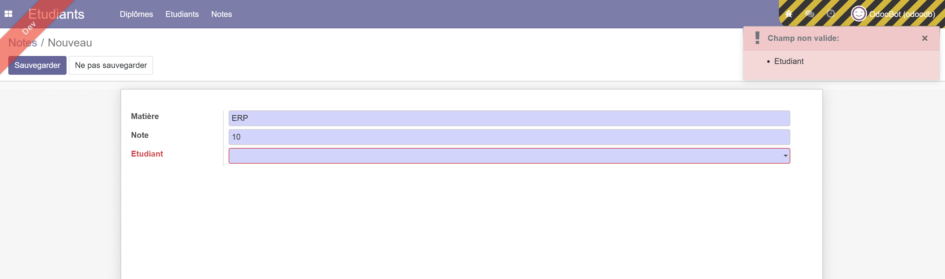 Mark new required Mark new required