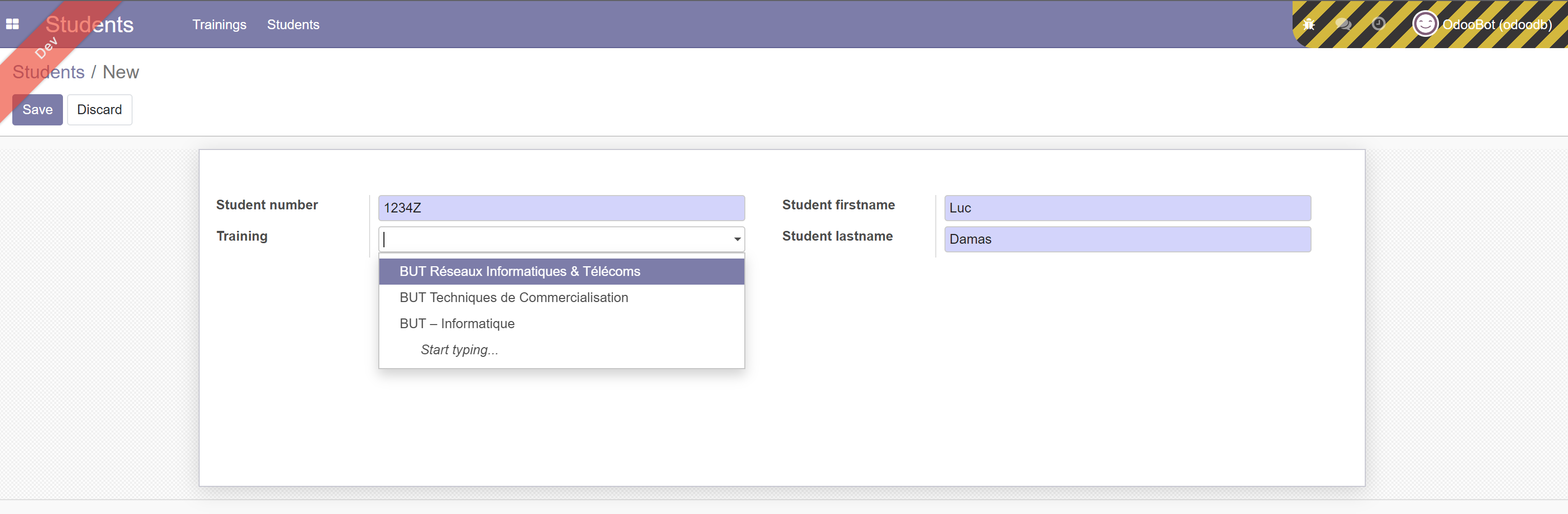 new stutent training code new stutent training code