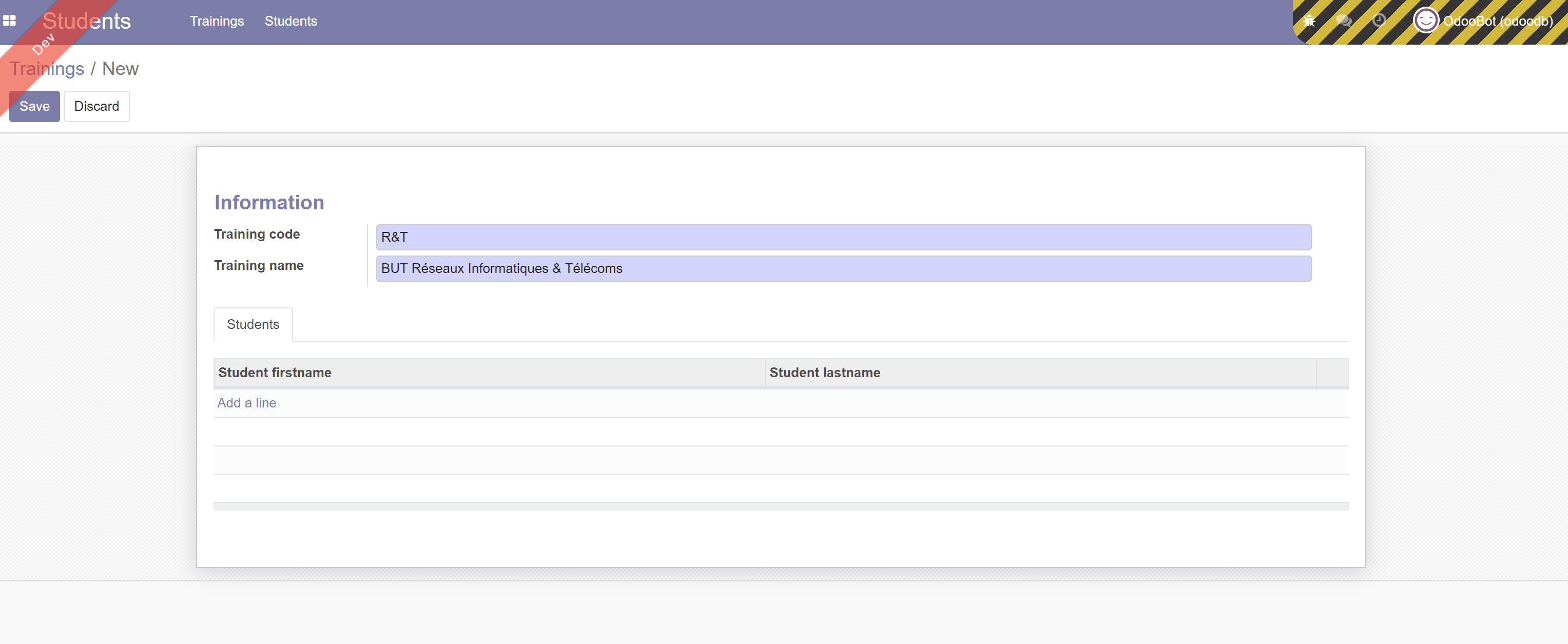 New training New training