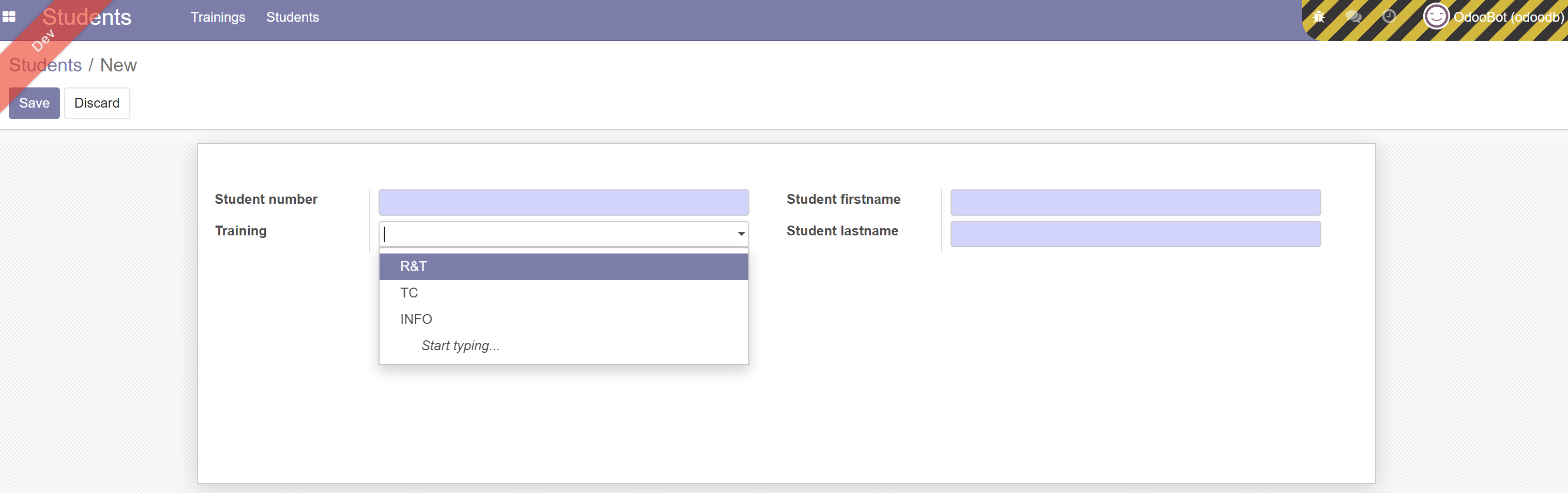 Students Form Students Form