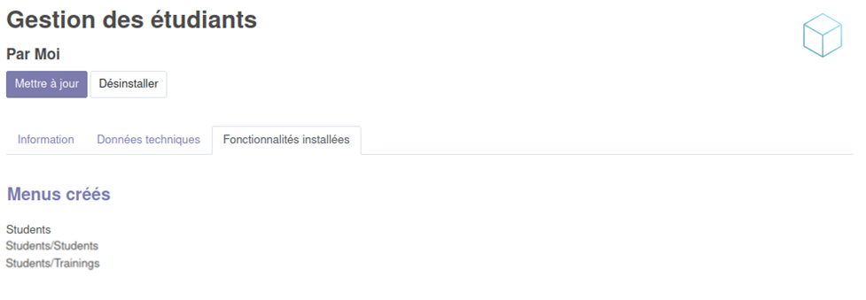 Module menus Module menus